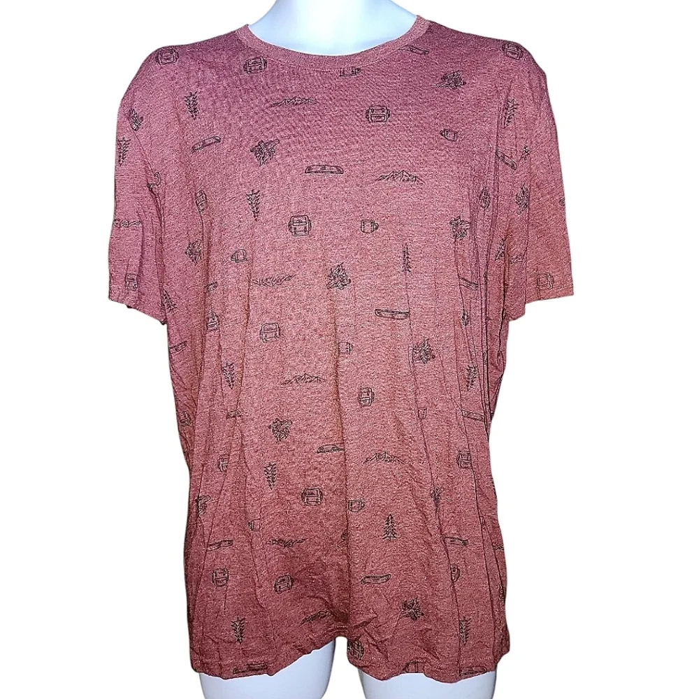 Men's Red Graphic T-Shirt Size XL